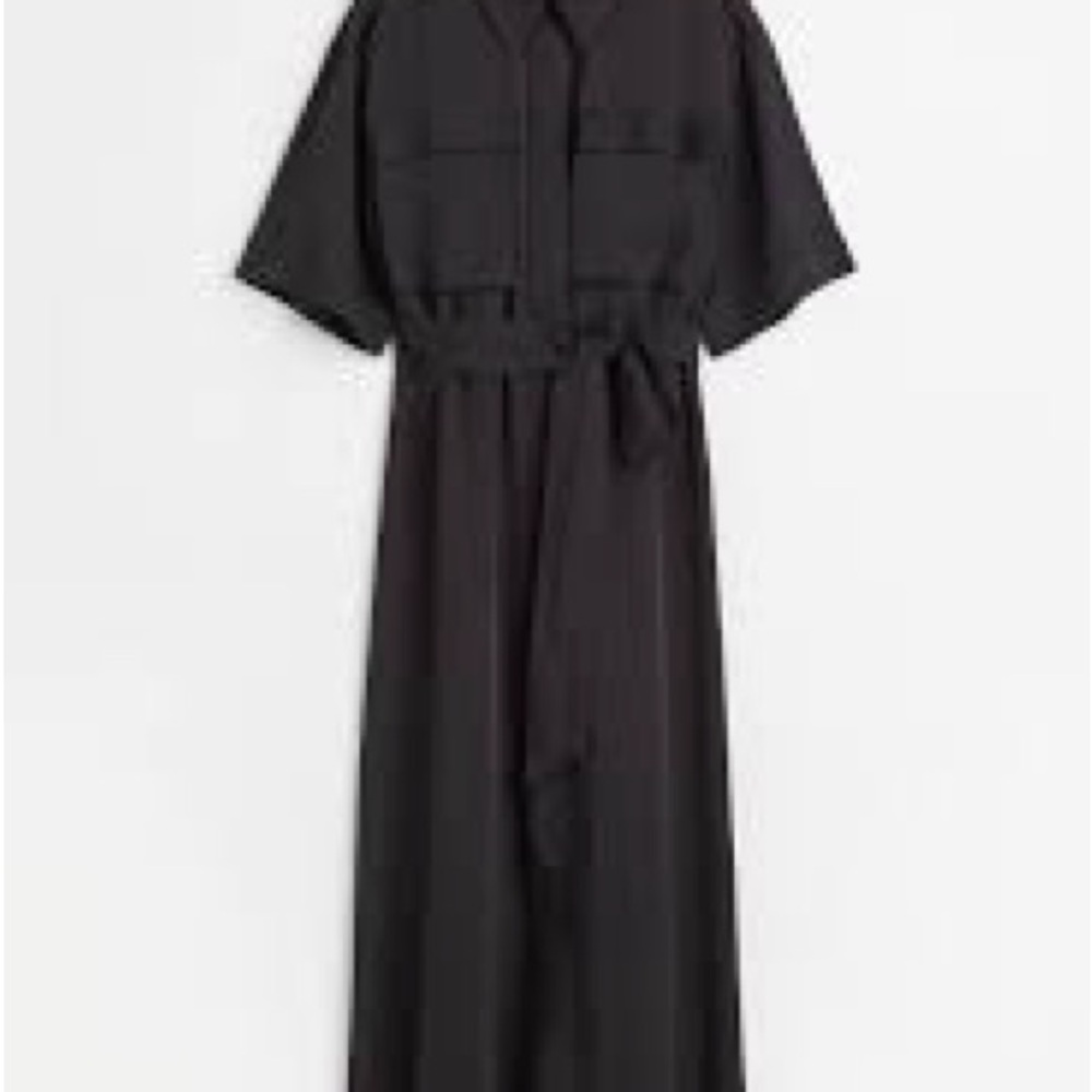 H&M Classic Black Midi Dress